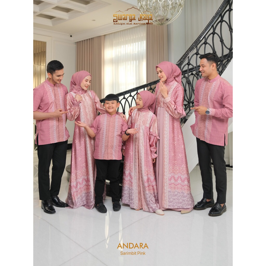 Skyshop Hijab Dress Anak Andara Series Raya Terbaru By Zalifa Bahan Silk Premium nyaman gaun kondang