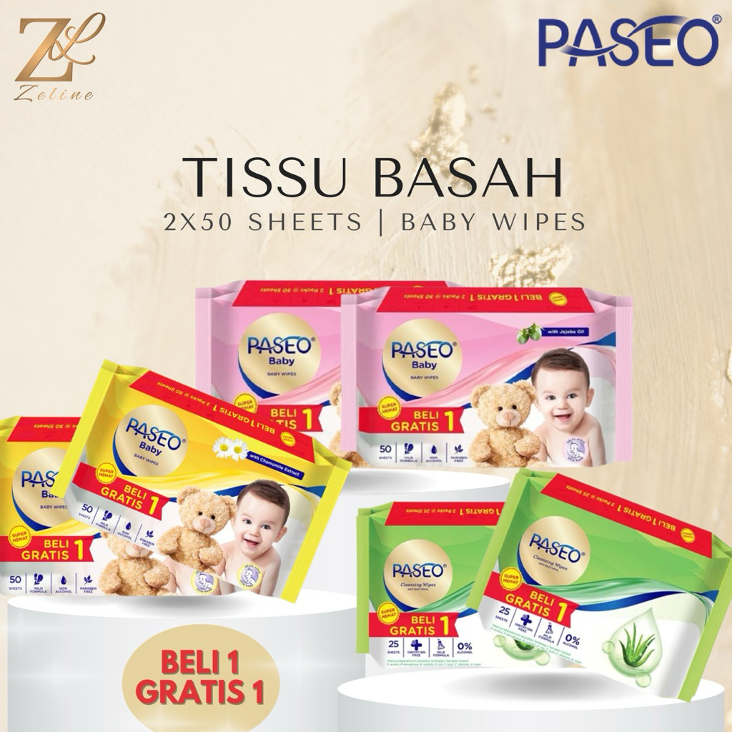 Tissu Basah Paseo (PAKET 2 PACK)/tissue basah paseo/TISSU BASAH PASEO/tissu bayi/Tissu bayi/tissue b