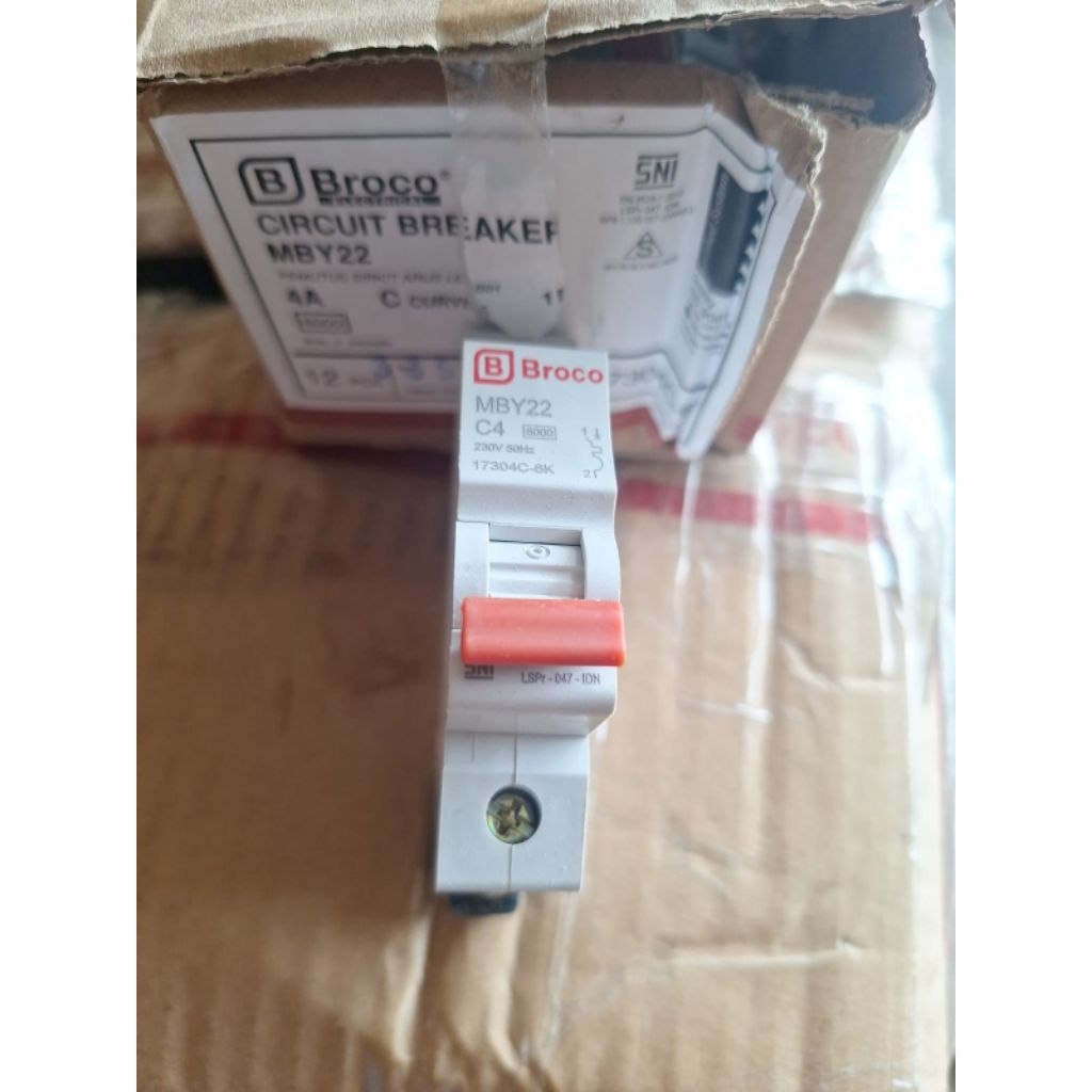 mcb broco 4a 1phase / broco mcb 4amper 1phase