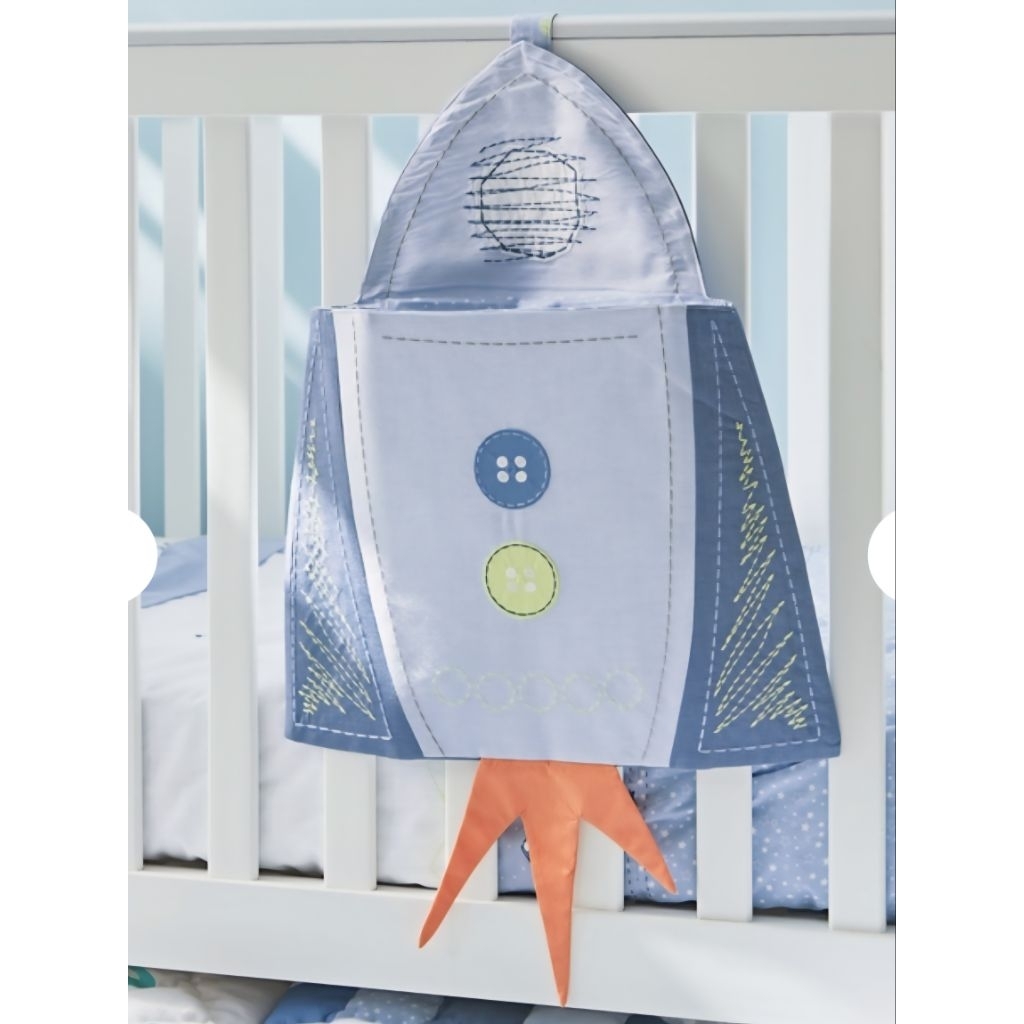 ELC Mothercare Space Dreamer Cot Pocket Blue (PRELOVED like new) / Tempat Organizer Mainan anak di r