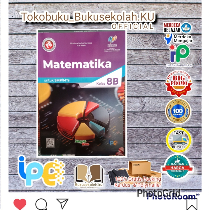 diskon BUKU PR Asesmen MATEMATIKA KELAS 8 KUR MERDEKA semester 1, 2 SMP/MTs Terbaru 2025 INTAN PARIW