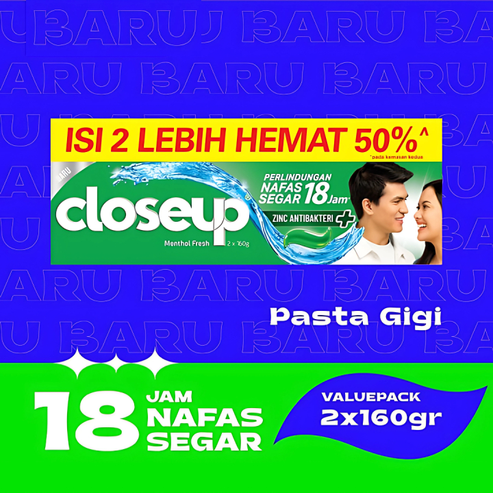 Close Up Pasta Gigi Everfresh 160gr Isi 2 pcs