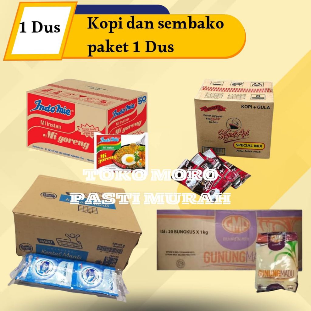 PAKET ANEKA KOPI 1 DUS DAN SEMBAKO LAINYA