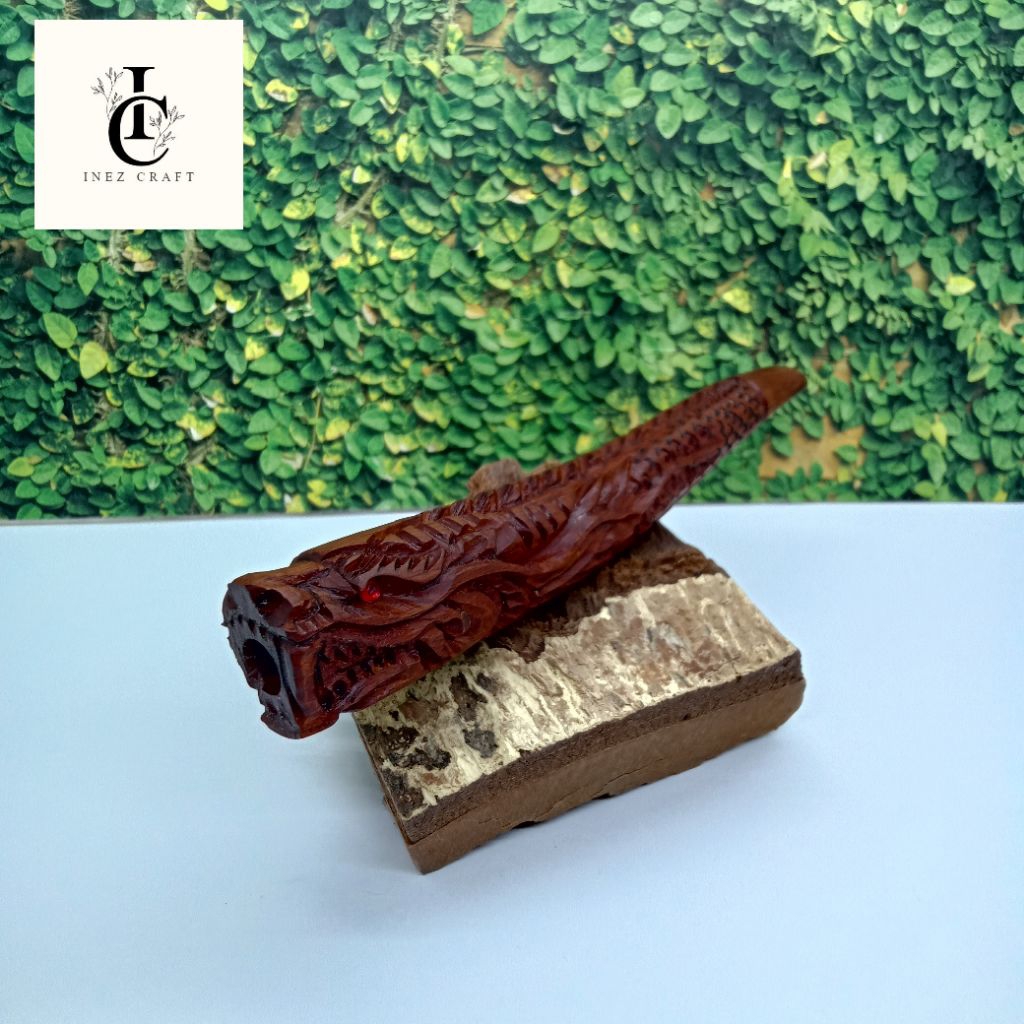 Once pipa cangklong kayu nogosari nagasari ukir naga R203