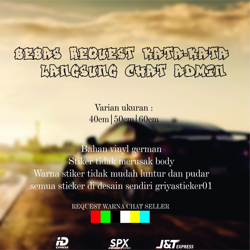stiker truk cutting stiker truk promo termurah/stiker custom/stiker kaca/stiker mbois/ tulisan truk 