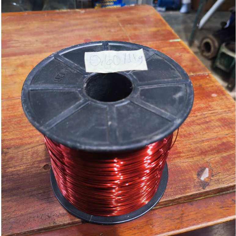 Kawat Email alumunium 0,60 mm 1kg BONUS BOBIN / KLOS
