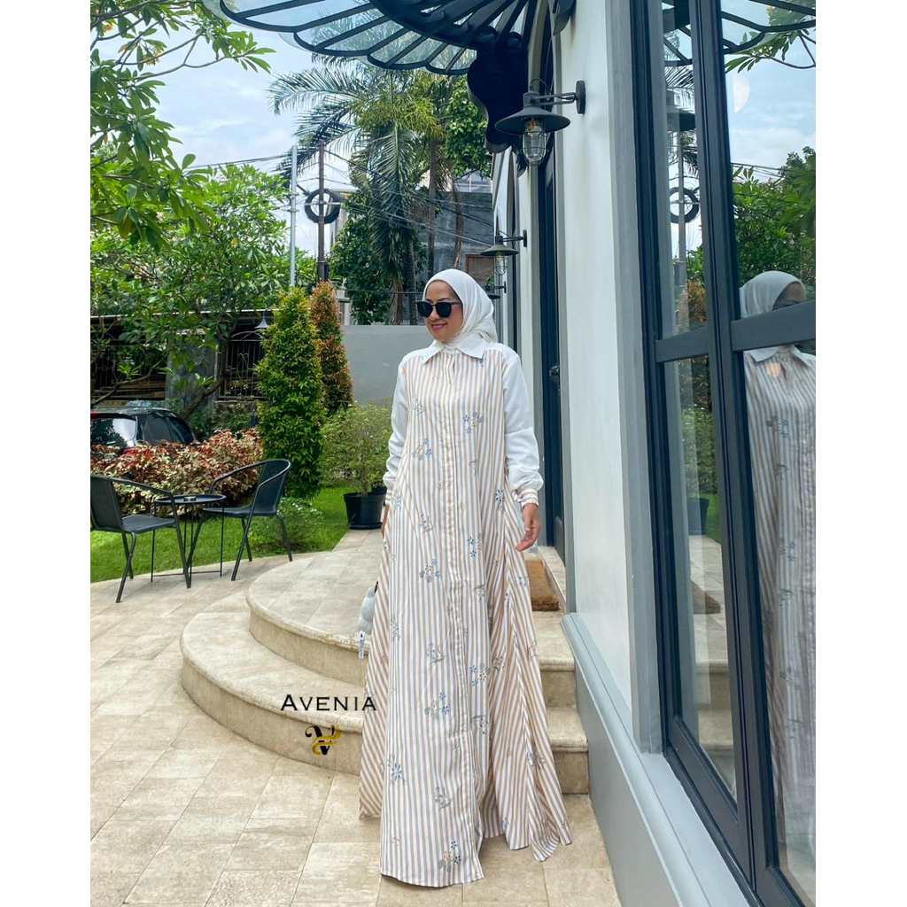 DRESS KEKINIAN,DRESS GARIS NYAMAN,IRWINOV ORIGINAL,IRWINOV PREMIUM