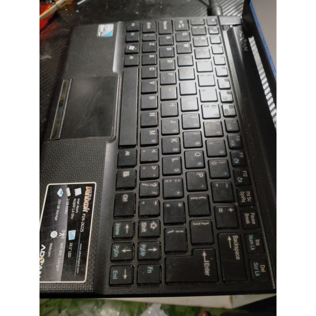 vanbook netbook bekas minus