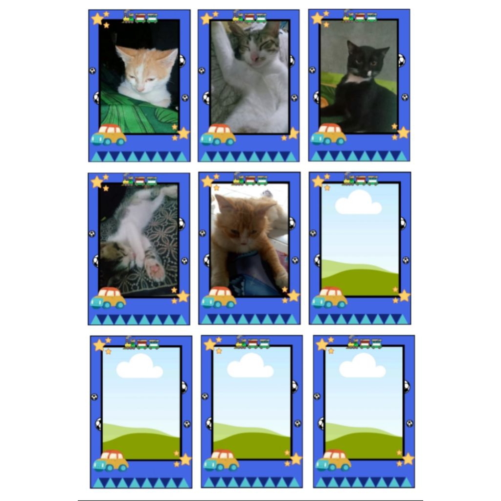 Foto polaroid Background motif