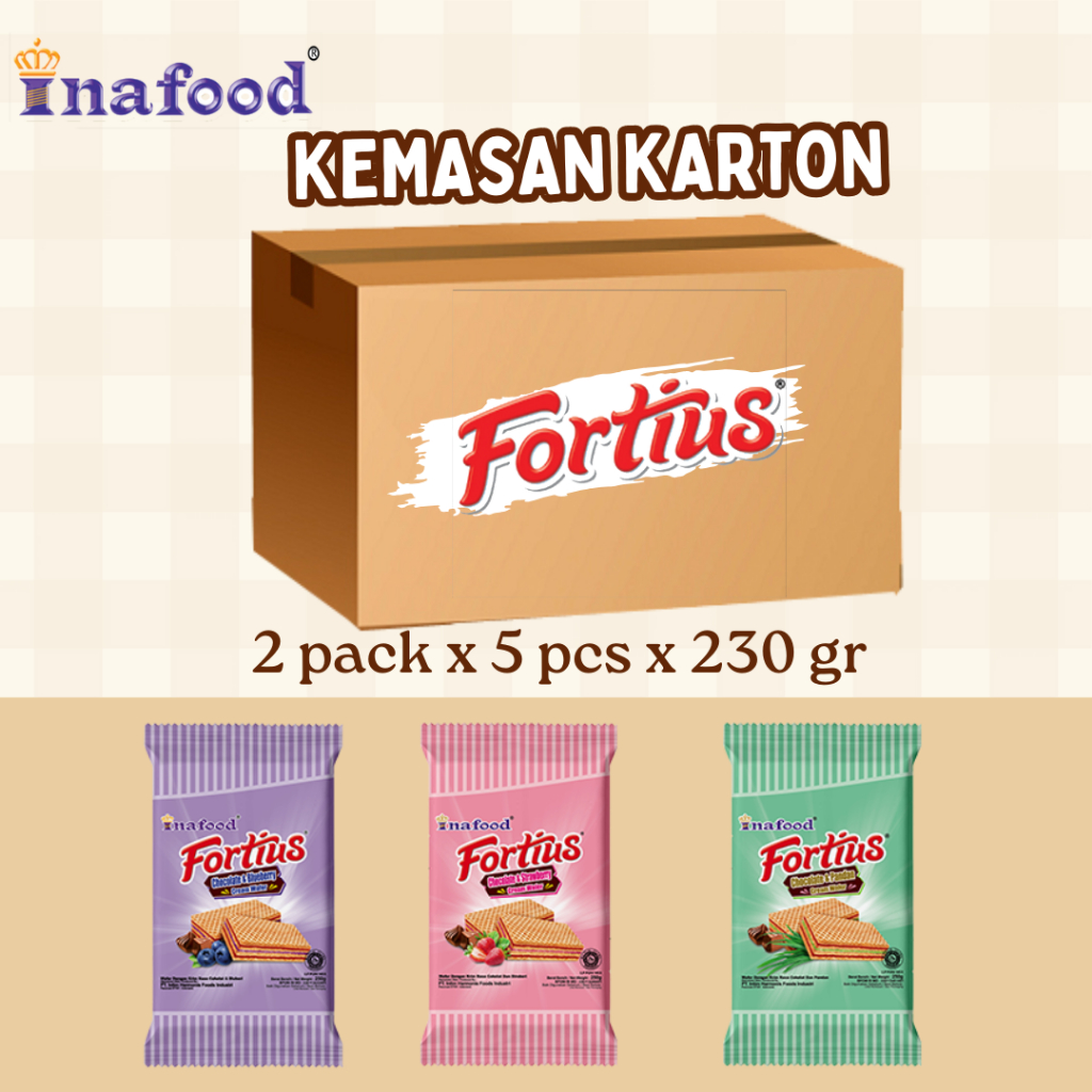 INAFOOD Wafer Fortius 230 gram ISI 2 PACK 1 KARTON