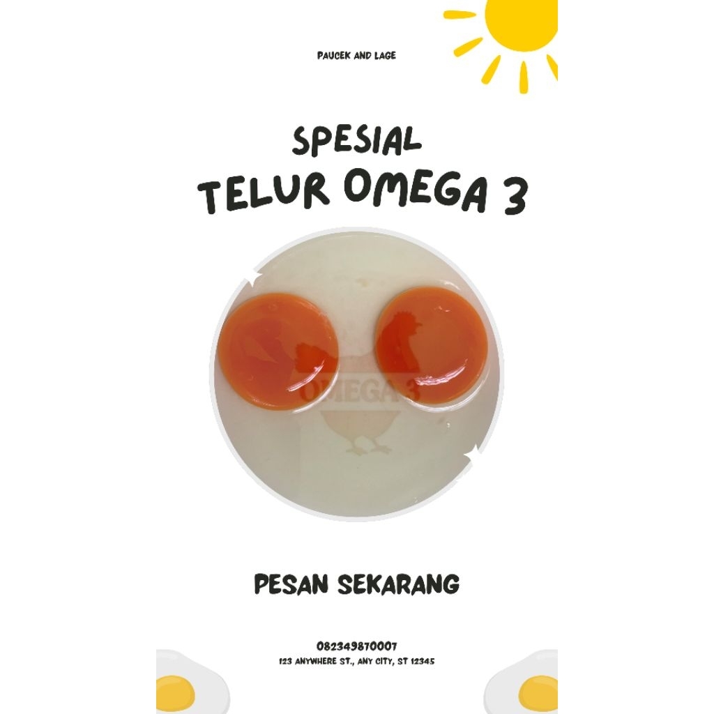 Telur ayam Omega 3