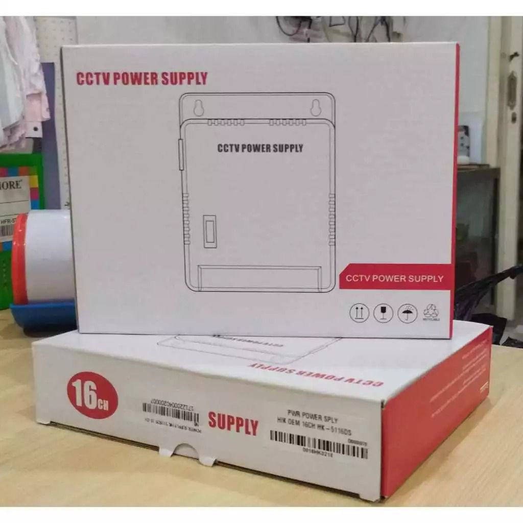 Power Supply CCTV Switching HK-5116DS 16 Channel