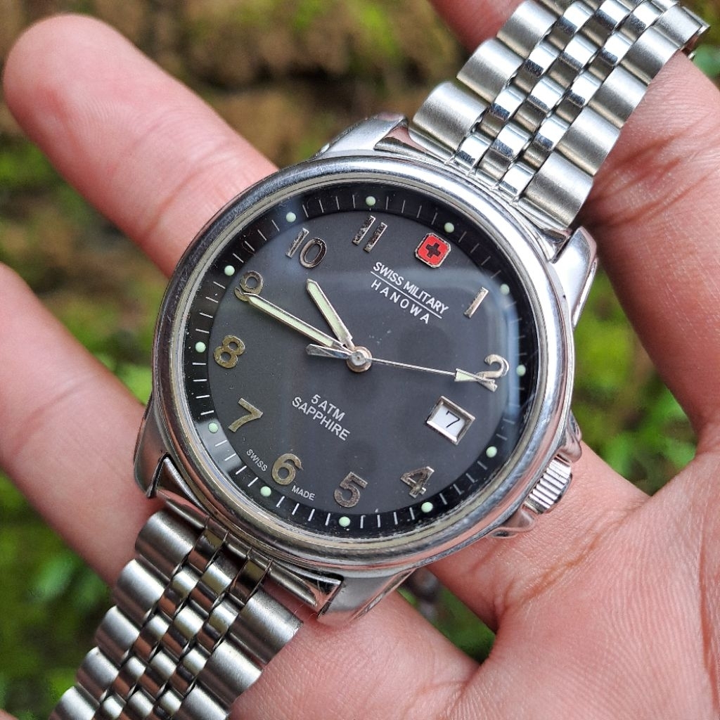 jam HANOWA Swiss Military Saphire glass original murah