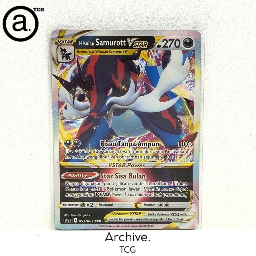 Hisuian Samurott Vstar (053/067) Pokemon Indonesia ~ Pertarungan Daerah S9A