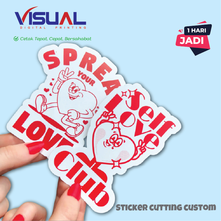 Print + Cutting Sticker / Sticker Kemasan Custom / Stiker Label Laminasi Tahan Air