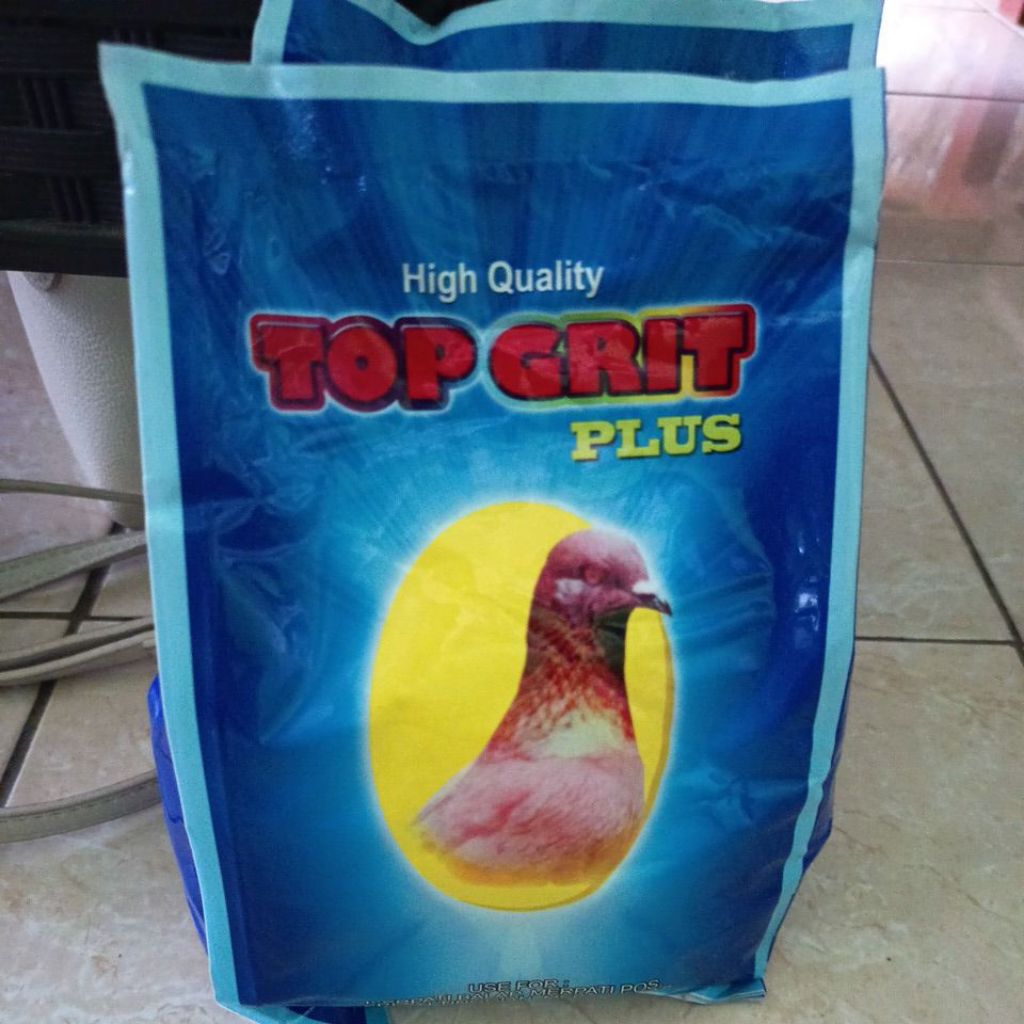 Asinan Bubuk TOP GRIT Kemasan 1kg - Asinan untuk Burung Merpati, Derkuku, Puter, Perkutut, LoveBird.