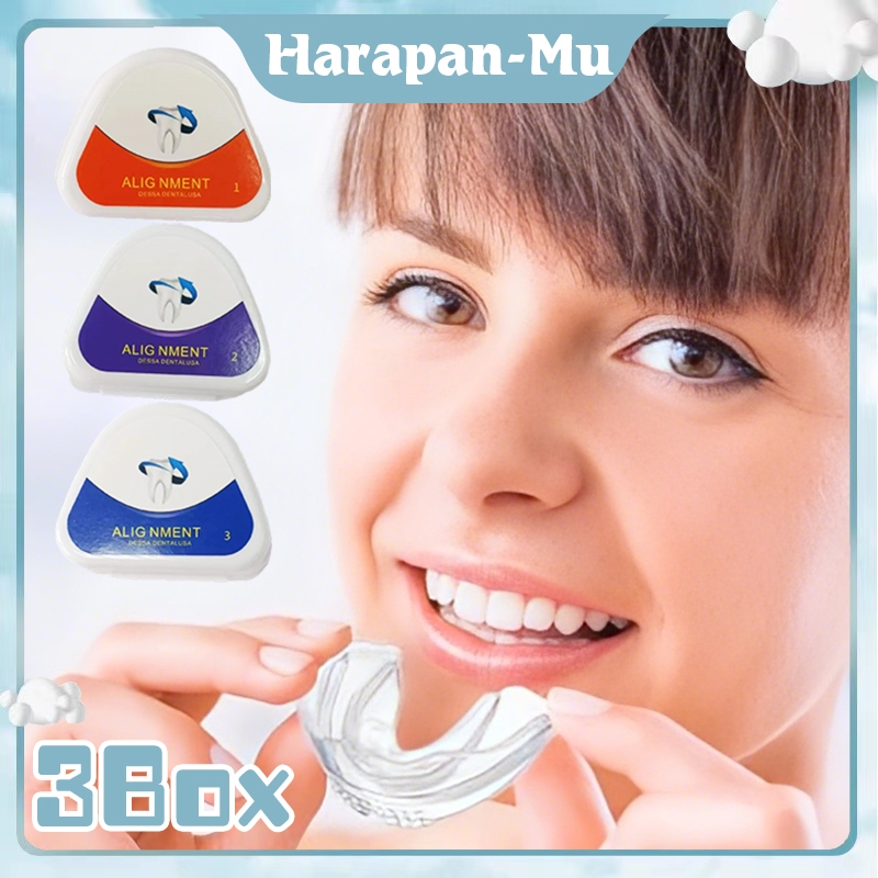 3Pcs/Set Behel Kawat Gigi Transparan / Retainer Perapi Gigi Perapih Original / Behel Gigi Transparan