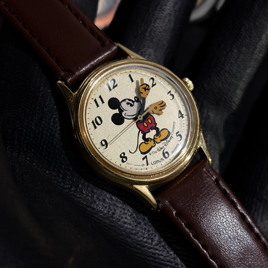 JAM TANGAN LORUS MICKEY MOUSE VINTAGE ORIGINAL