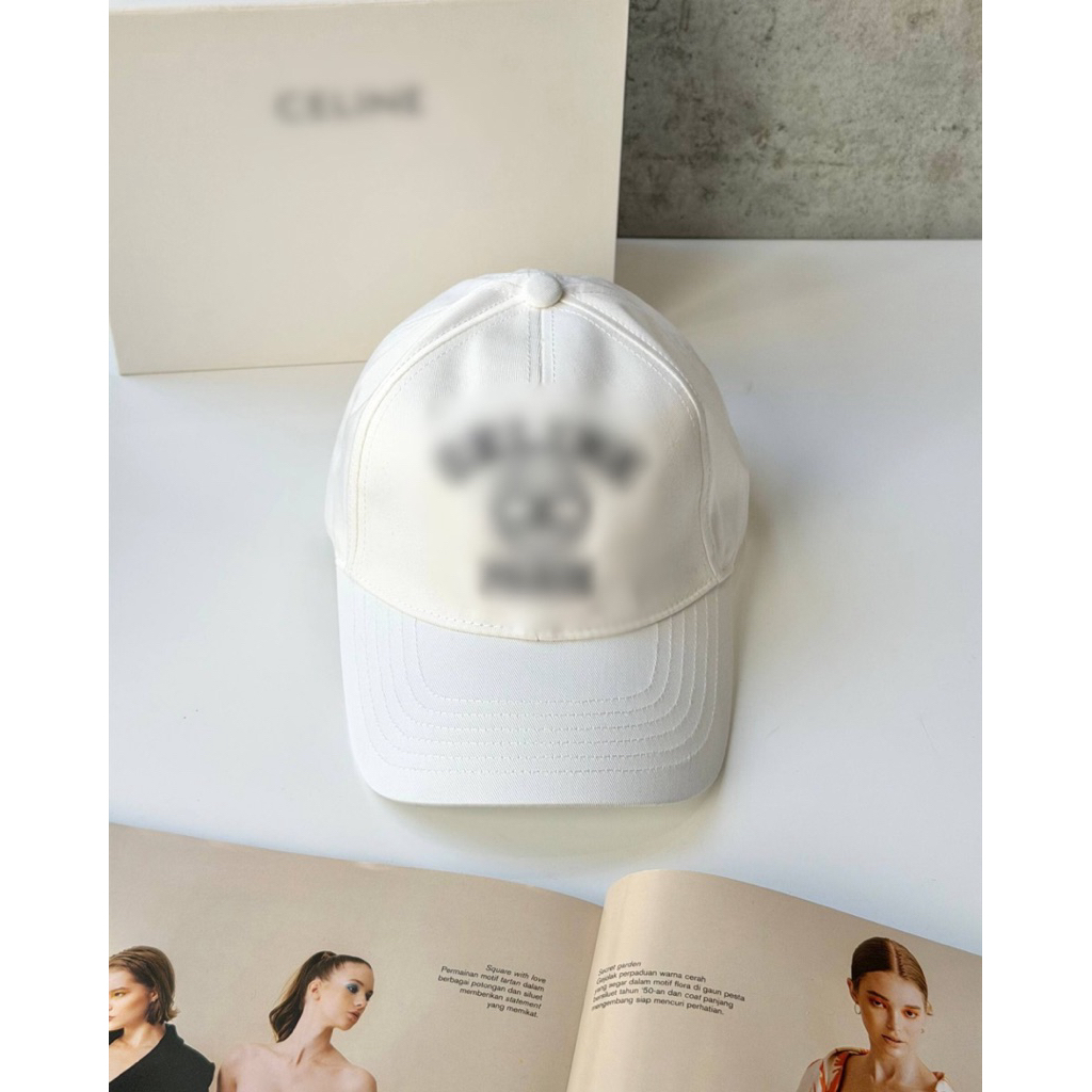 C University Baseball Cap - White Navy