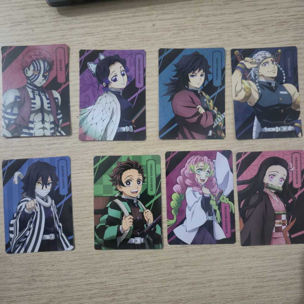 DEMON SLAYER FAMIMA PHOTOCARD CUP TANJIRO INOSUKE ZENITSU NEZUKO MUZAN DEMON HASHIRA