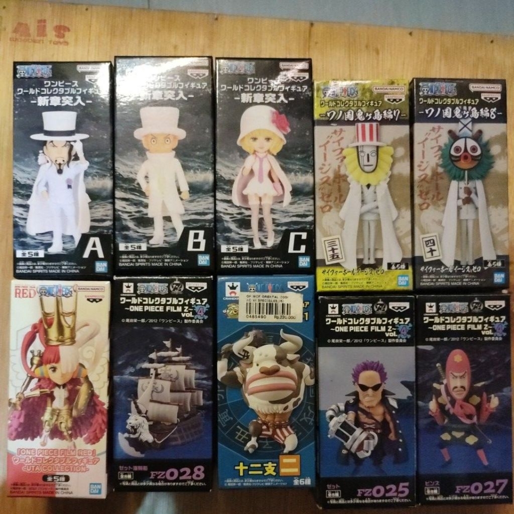Jual Action Figure WCF One Piece Lucy, Kaku, Stusy, Maha cp0, Joseph cp0, Uta Movie Red, Kapal Movie