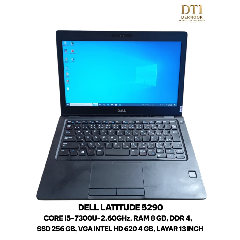 Laptop Dell Latitude 5290 Core i5 Gen 7 | RAM 8GB | SSD 256GB | Layar 12 Inch | Ringkas & Cepat
