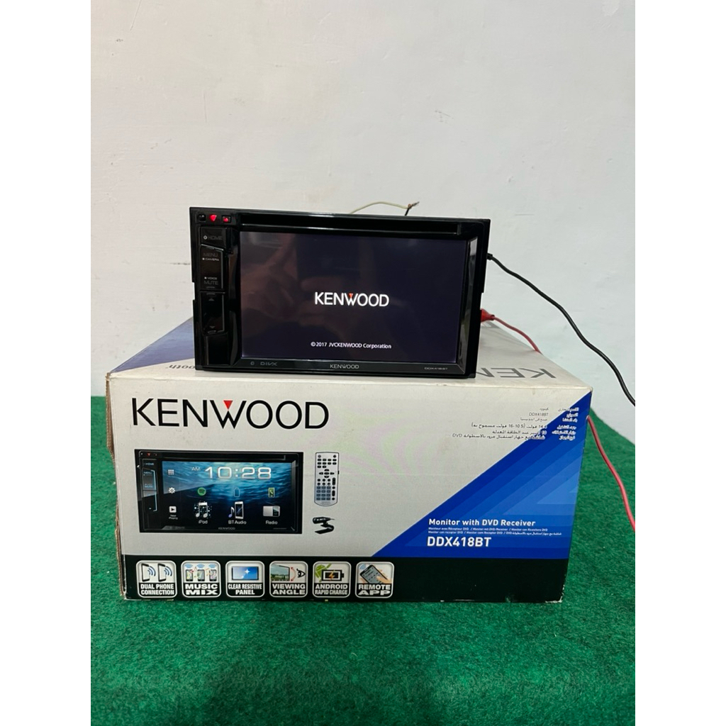 Haed Unit kenwood DDX 418 Bt Bluetooth Built in processor