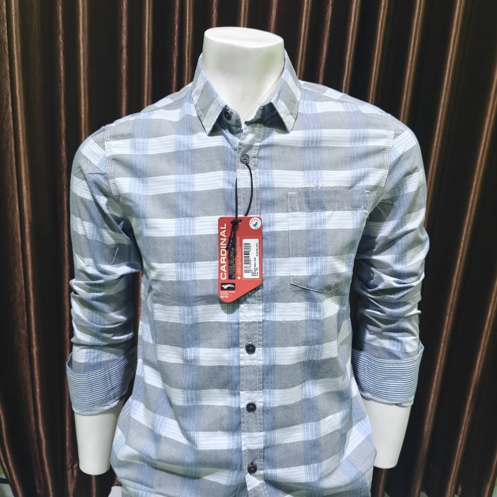 KEMEJA CARDINAL JEANS ORIGINAL LENGAN PANJANG