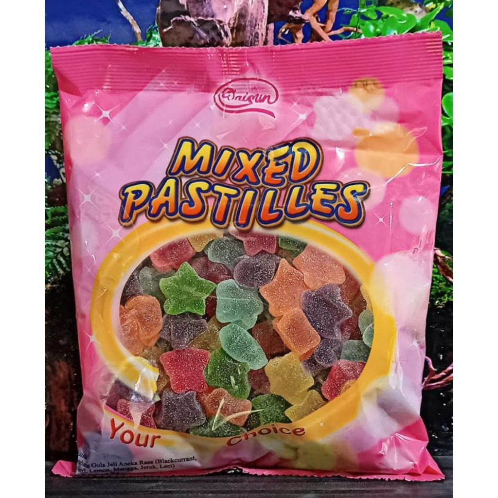 PERMEN 1KG JELLY MIXED WAISUN FRUIT MAKANAN RASA BUAH KENYAL MANIS HALAL