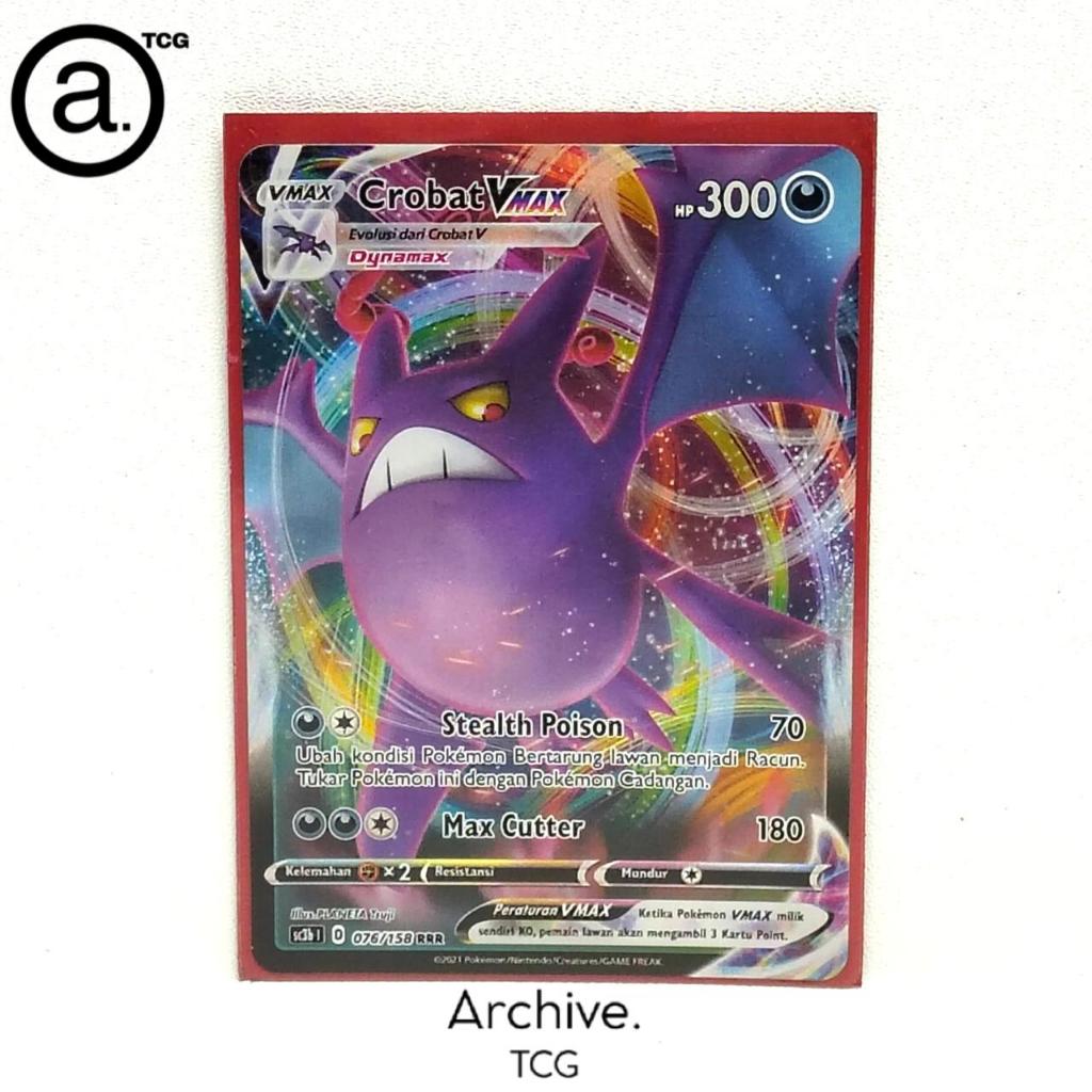 Crobat Vmax (076/158) Pokemon Indonesia ~ VMAX Berkilau Set B SC3B