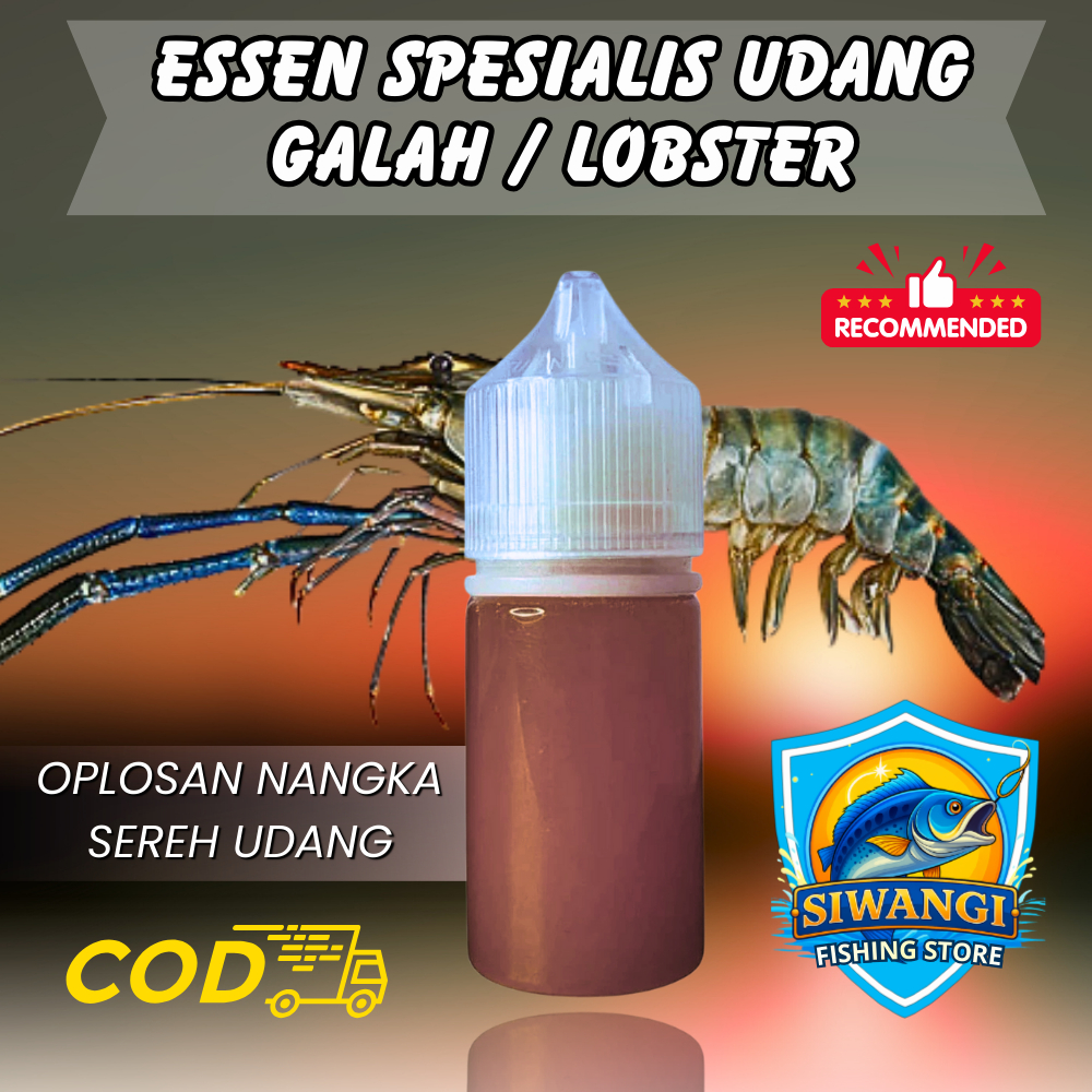 Essen Udang Galah/Lobster Gacor Cairan Umpan Udang Air Tawar Air Payau Cepat Strike Paling Jitu