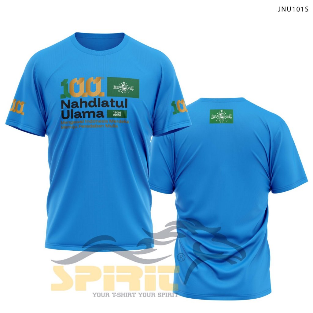 Baju NU Harlah 1 Abad 2026 Kaos Harlah Nahdlatul Ulama 1 Abad 2026 Lengan Pendek Katun 24s Premium
