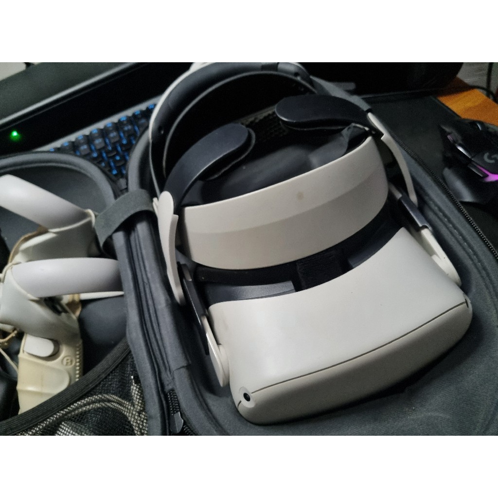 Oculus Quest 2 128 Gb Full Set aksesoris, cover lens, hard case, strap