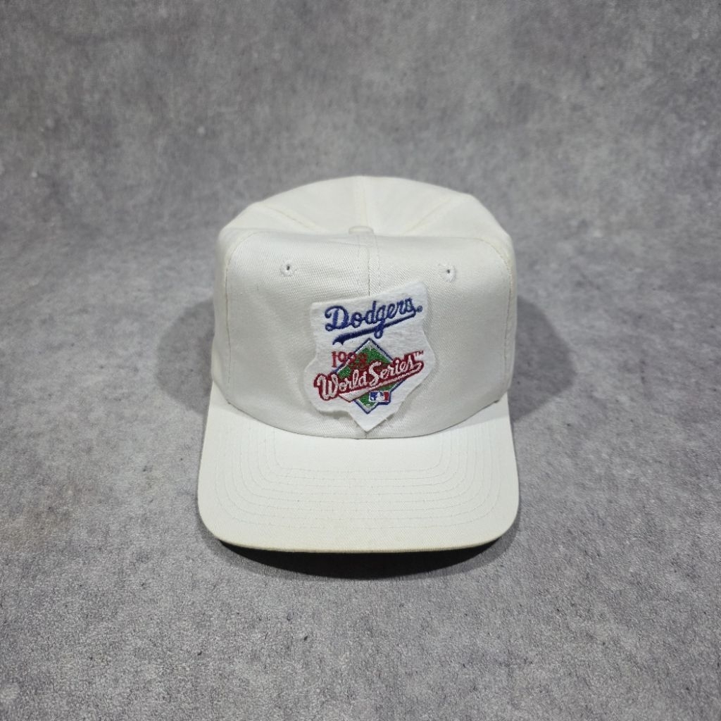 TOPI VINTAGE DODGERS 1988 WORLD SERIES SNAPBACK HATS BY TWINS BOSTON