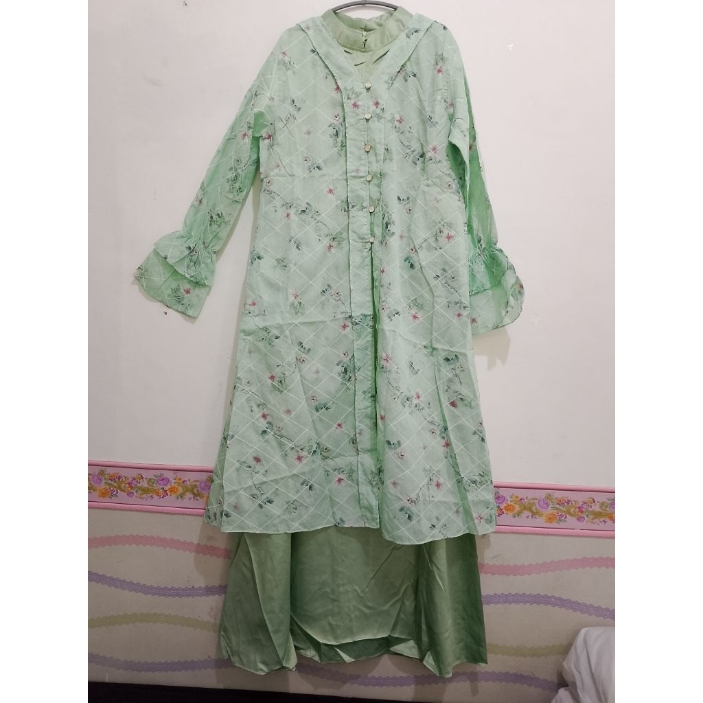 Gamis set 2 in 1
