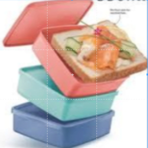 square away 360ml PROMO mini square away 140ml ORI Tupperware Malay