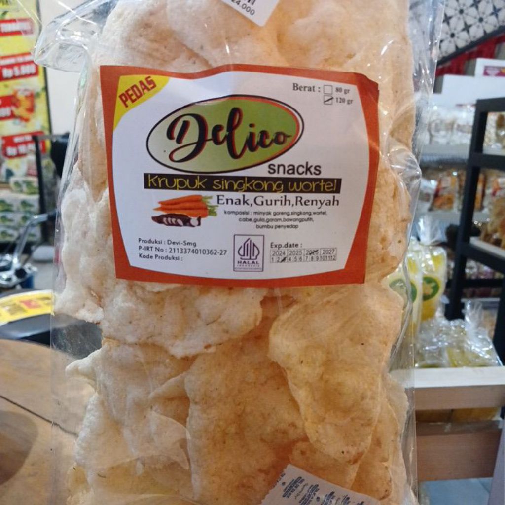 DELICO krupuk singkong wortel
