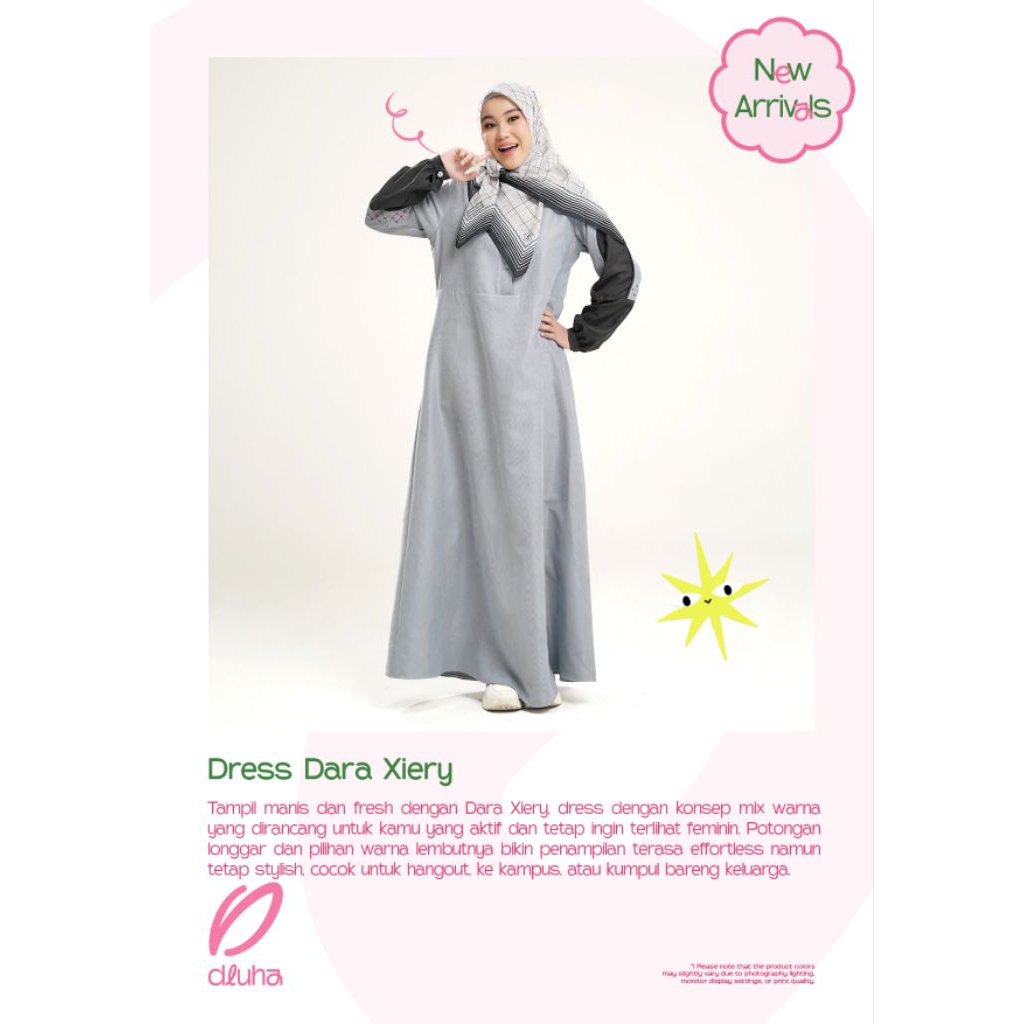 Rabbani Ori-Dress Dara Xiery-Gamis Remaja Rabbani Terbaru