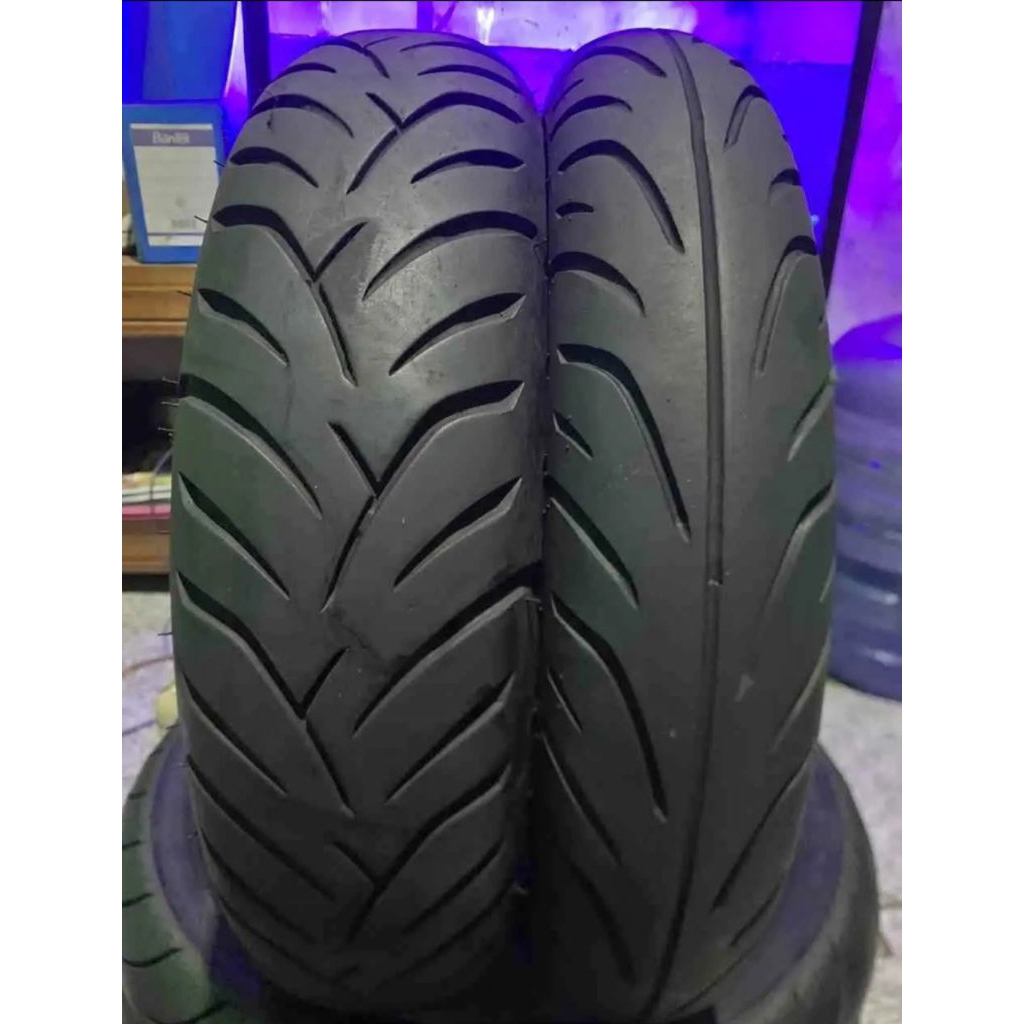 SEPASANG BAN MOTOR UKURAN 120/70-110/60 RING 14 MERK IRC