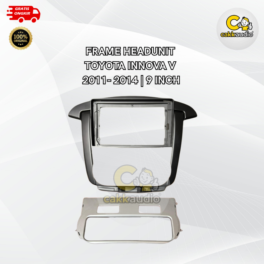 Frame Head Unit Android Mobil Toyota Innova V | 2012 - 2014 | 9 Inch