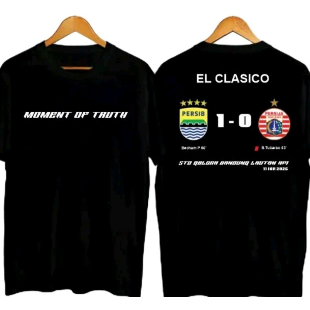 Kaos T-shirt PERSIB VS PERSIJA ELCLASICO Kaos Distro unisex