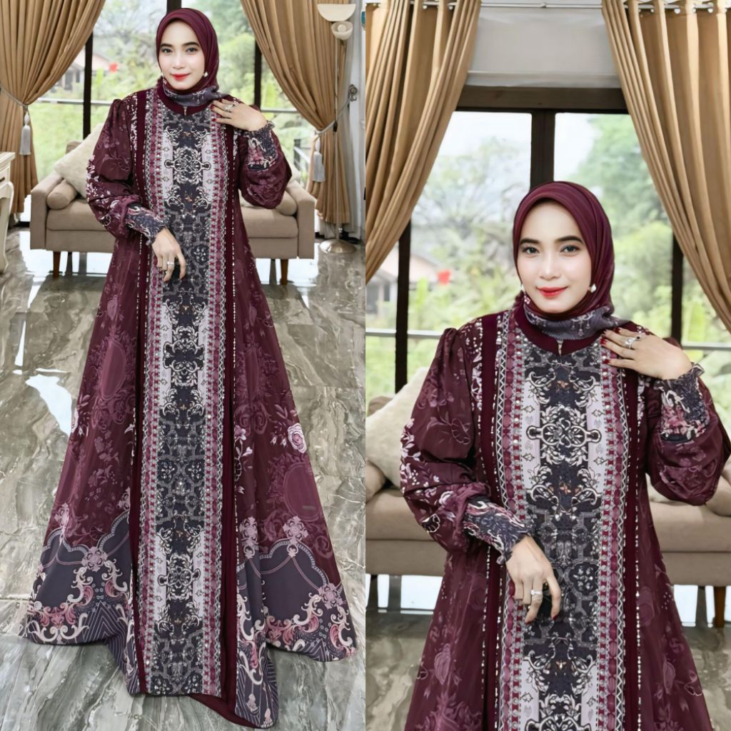Gamis Syari Terbaru Azzahra Series By Marini Fashion / Gamis Syari Kekinian / Gamis Syari Cantik / G