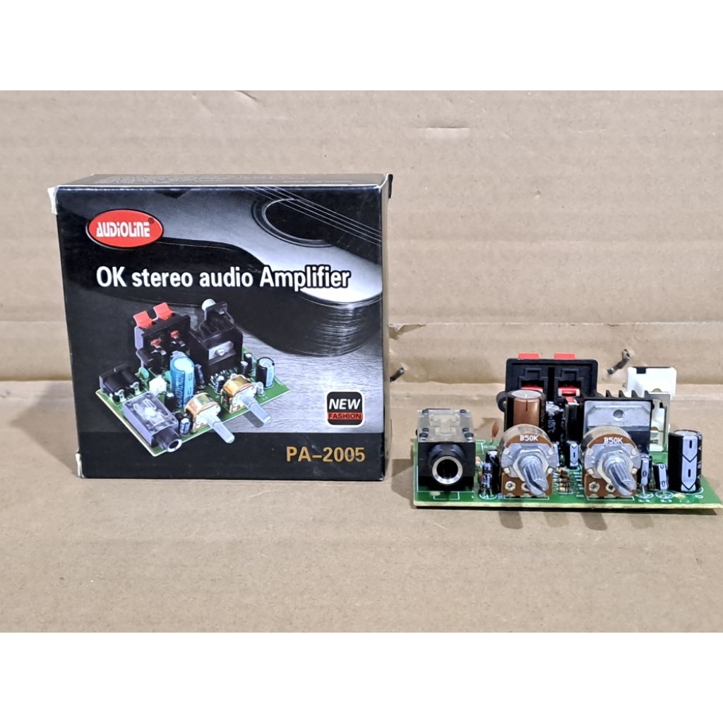 Kit Mini Power StereoTda 2005 Audioline 2 x 15 watt DC 12 Volt * Promo *