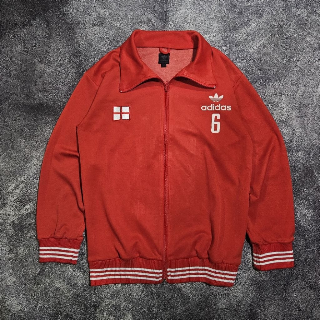 Vintage Adidas Tracktop England Red