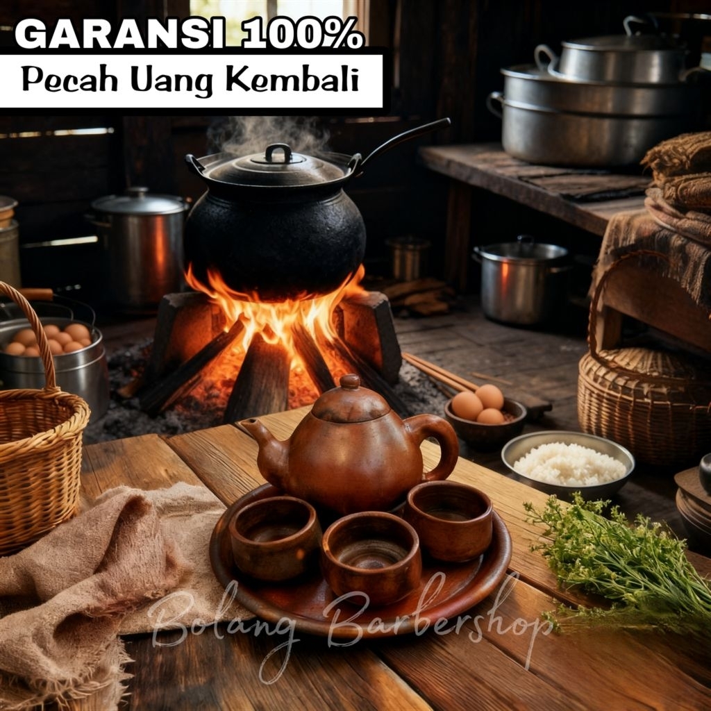 Peralatan Teh Set Teko Poci Tanah Liat Klasik | Poci Tanah Liat Klasik Jadul Tempo Doeloe Tahan Pana