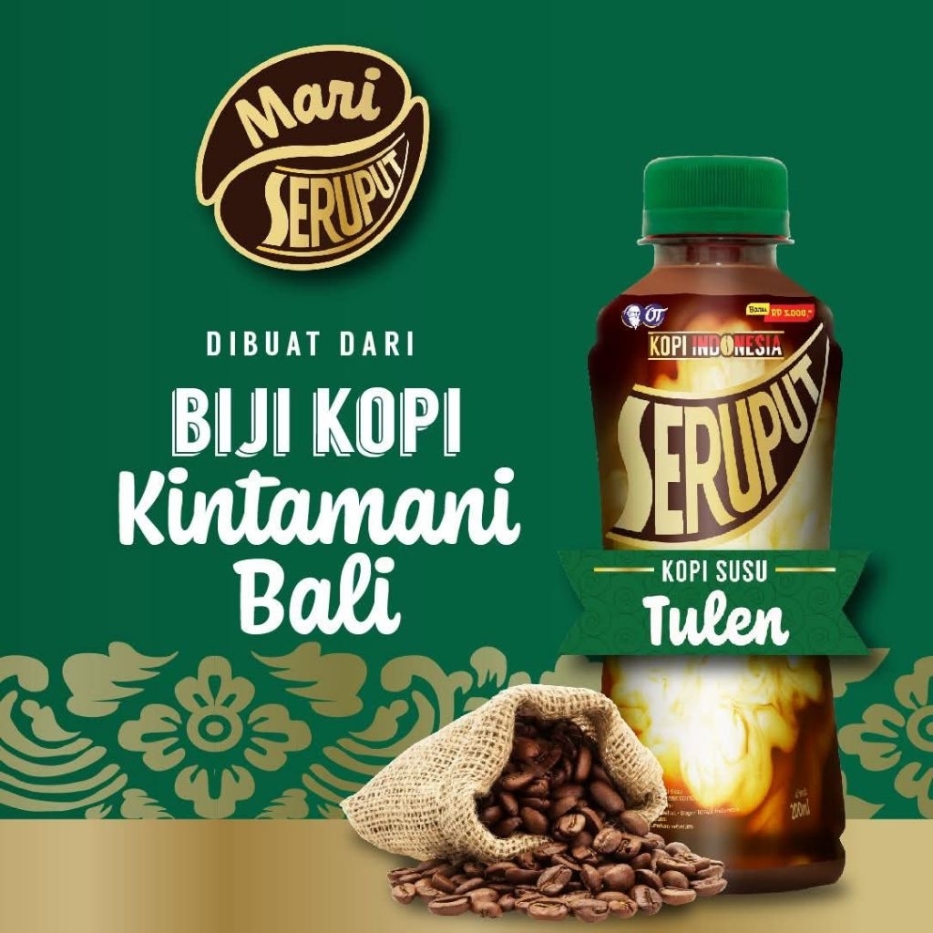 KOPI SERUPUT KOPI SUSU TULEN/ KOPI ASLI KHAS INDONESIA KINTANANI BALI