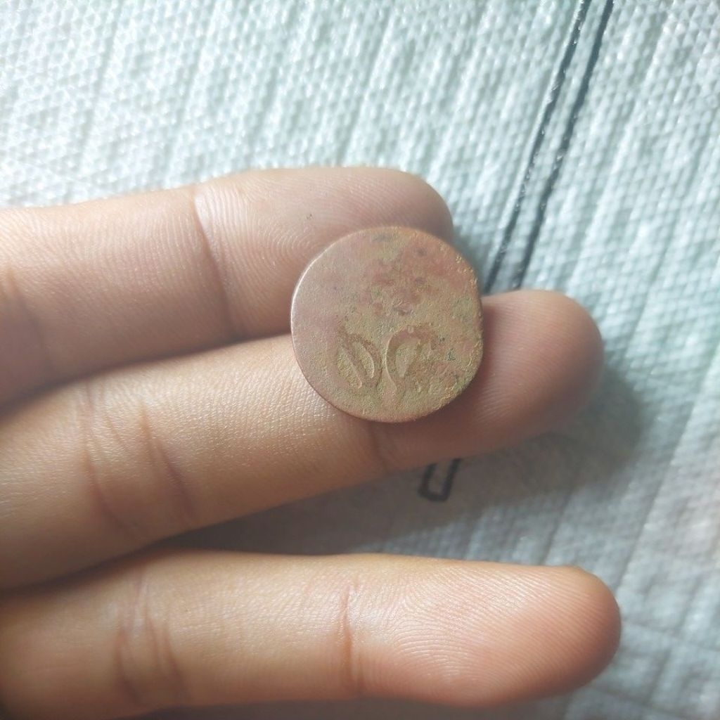 Koin voc error belakang blank/aus ori