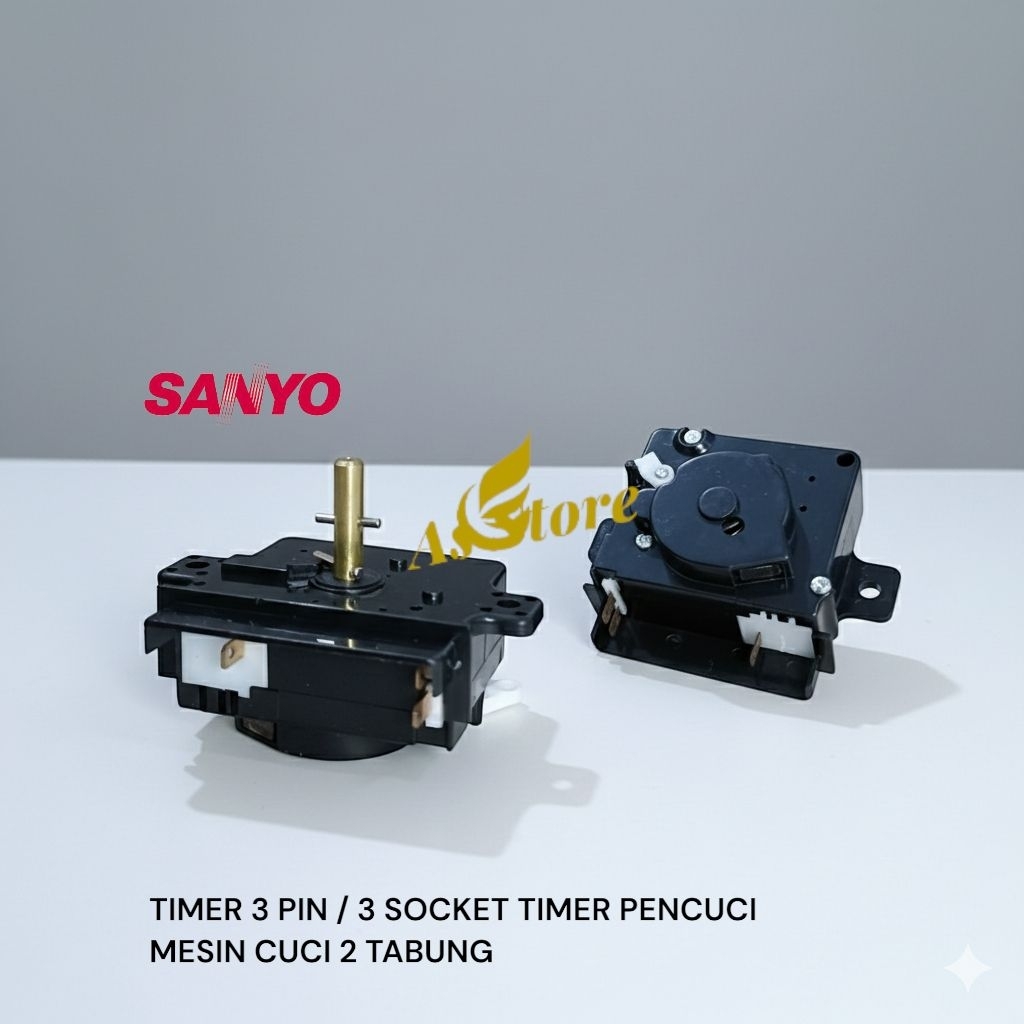 Timer pencuci 3 pin Mesin cuci Sanyo 2 Tabung/Timer pencuci Sanyo/Timer 3 pin