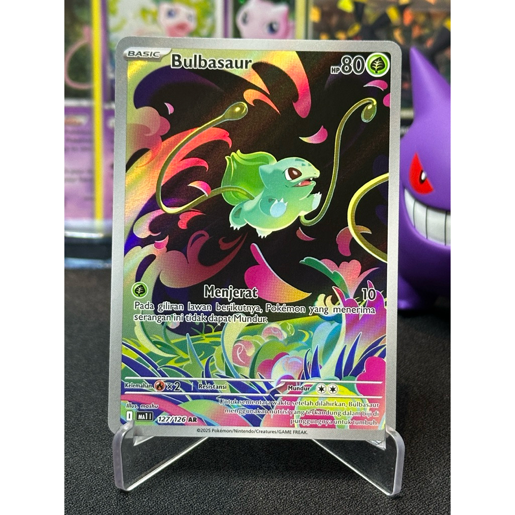 Pokemon Bulbasaur 127/126 AR Indonesian Mega Evolusi