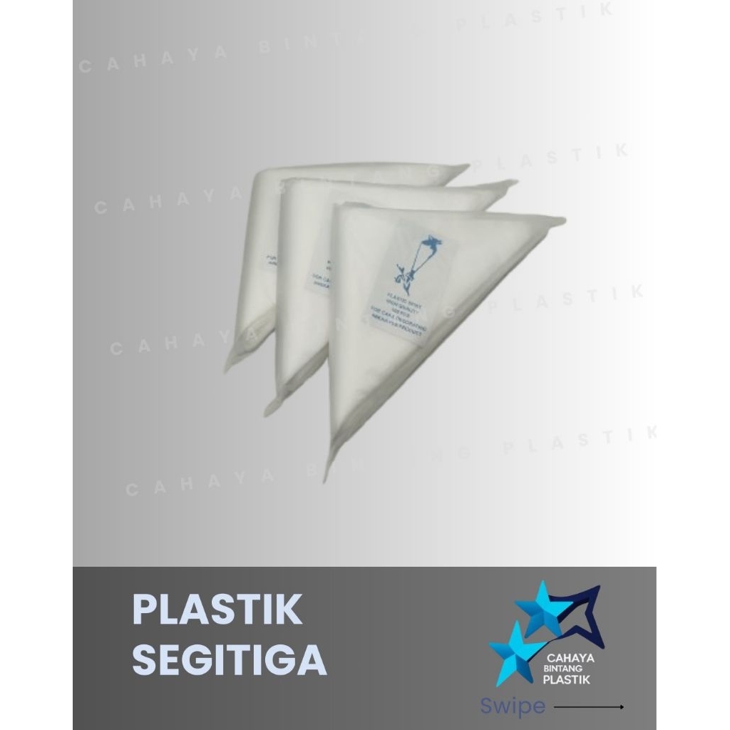 Plastik Segitiga / Pipping Bag untuk Kue / Spuit Kue